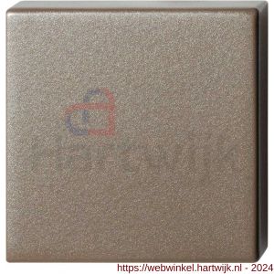 GPF Bouwbeslag Anastasius 1102.A3.0900 blinde vierkante rozet 50x50x8 mm Mocca blend - H21011260 - afbeelding 1