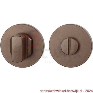 GPF Bouwbeslag Anastasius 1105.A2.0910 toiletgarnituur rond 50x6 mm stift 8 mm grote knop Bronze blend - H21011398 - afbeelding 1