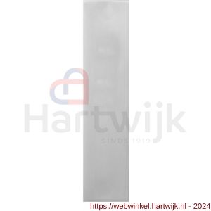 GPF Bouwbeslag RVS 1200.15L/R blind kortschild gatdeel rechthoekig 169x46x8,5 mm geheel blind links-rechtswijzend RVS mat geborsteld - H21005746 - afbeelding 1