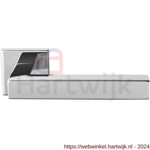GPF Bouwbeslag RVS 1302.49-02 Zaki+ deurkruk op vierkante rozet gepolijst - H21013828 - afbeelding 1