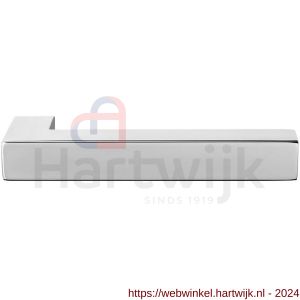 GPF Bouwbeslag RVS 1302.49KL/R Zaki+raamkruk gatdeel zonder rozet korte nek links-rechtswijzend RVS gepolijst - H21013118 - afbeelding 1