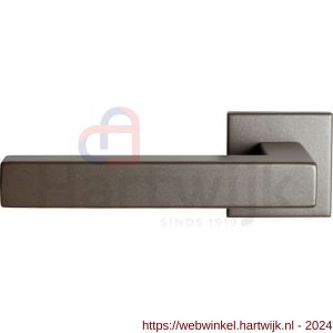 GPF Bouwbeslag Anastasius 1302.A3-02 L Zaki+ deurkruk met vierkante rozet 50x50x8 mm linkswijzend Mocca blend - H21010034 - afbeelding 1