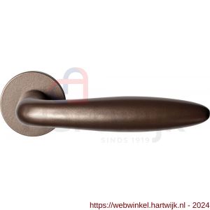 GPF Bouwbeslag Anastasius 1315.A2-00 Pepe deurkruk op ronde rozet 50x8 mm Bronze blend - H21010612 - afbeelding 1