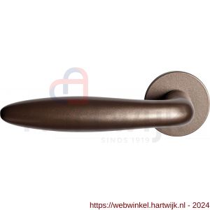 GPF Bouwbeslag Anastasius 1315.A2-00 L/R Pepe deurkruk gatdeel op rozet 50x8 mm links-rechtswijzend Bronze blend - H21010047 - afbeelding 1