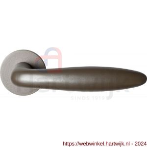 GPF Bouwbeslag Anastasius 1315.A3-00 Pepe deurkruk op ronde rozet 50x8 mm Mocca blend - H21010614 - afbeelding 1
