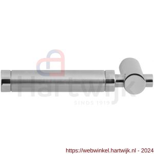GPF Bouwbeslag RVS 2075L/R Moko Duo deurkruk gatdeel links-rechtswijzend RVS gepolijst-RVS mat geborsteld - H21002648 - afbeelding 1