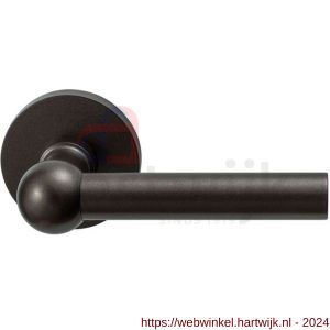 GPF Bouwbeslag Anastasius 3040.A1-00 Hipi deurkruk gatdeel op ronde rozet 50x8 mm links-rechtswijzend Dark blend - H21013895 - afbeelding 1