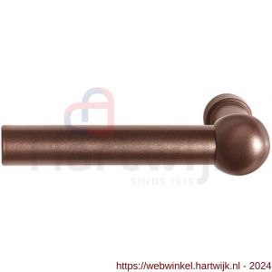 GPF Bouwbeslag Anastasius 3040.A2 Hipi deurkruk gatdeel op rozet 50x8 mm links-rechtswijzend Bronze blend - H21012245 - afbeelding 1