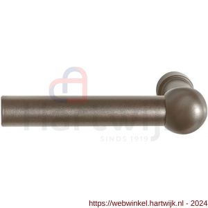 GPF Bouwbeslag Anastasius 3040.A3 Hipi deurkruk gatdeel op rozet 50x8 mm links-rechtswijzend Mocca blend - H21012252 - afbeelding 1