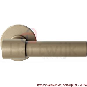 GPF Bouwbeslag Anastasius 3042.A4-00 Hipi Deux+ deurkruk 105,5 mm op ronde rozet 50x8 mm Champagne blend - H21010640 - afbeelding 1