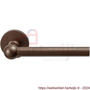 GPF Bouwbeslag Anastasius 3050.A2-00 Hipi deurkruk gatdeel op rozet 50x8 mm links-rechtswijzend Bronze blend - H21013920 - afbeelding 1