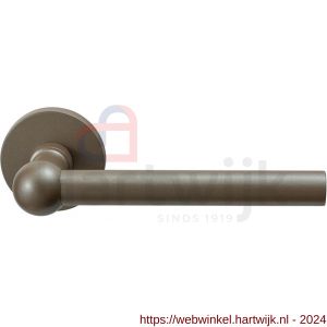 GPF Bouwbeslag Anastasius 3050.A3-00 Hipi deurkruk gatdeel op rozet 50x8 mm links-rechtswijzend Mocca blend - H21013922 - afbeelding 1