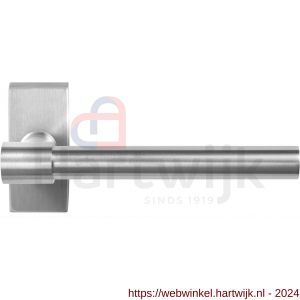 GPF Bouwbeslag RVS 3051.09-01R Hipi Deux deurkruk gatdeel op rechthoekige rozet 70x32x10 mm rechtswijzend RVS mat geborsteld - H21010133 - afbeelding 1
