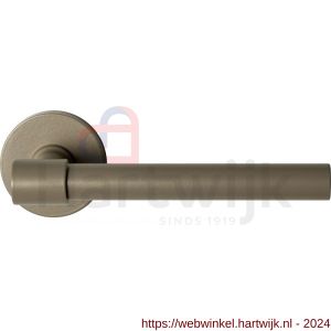 GPF Bouwbeslag Anastasius 3051.A4-05 Hipi Deux deurkruk 139 mm op ronde rozet 50x6 mm Champagne blend - H21010656 - afbeelding 1