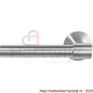 GPF Bouwbeslag RVS 3052.09-02L Hipi Deux+ deurkruk gatdeel op vierkante rozet 50x50x8 mm linkswijzend RVS mat geborsteld - H21010149 - afbeelding 1
