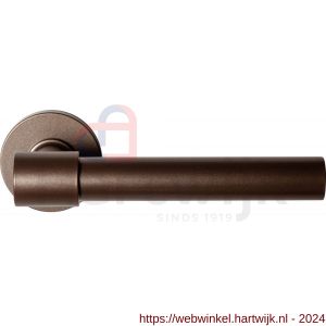 GPF Bouwbeslag Anastasius 3052.A2-00 Hipi Deux+ deurkruk 141,5 mm op ronde rozet 50x8 mm Bronze blend - H21010660 - afbeelding 1