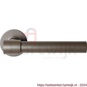 GPF Bouwbeslag Anastasius 3052.A3-00 Hipi Deux+ deurkruk 141,5 mm op ronde rozet 50x8 mm Mocca blend - H21010662 - afbeelding 1