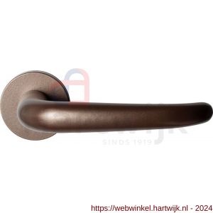 GPF Bouwbeslag Anastasius 3085.A2-00 Tino deurkruk op ronde rozet 50x8 mm Bronze blend - H21010668 - afbeelding 1