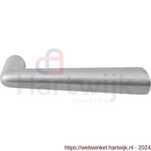 GPF Bouwbeslag RVS 3100L/R Pirau deurkruk gatdeel links-rechtswijzend RVS mat geborsteld - H21002559 - afbeelding 1