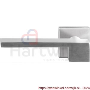 GPF Bouwbeslag RVS 3110.09-02L Rapa deurkruk gatdeel op vierkante rozet 50x50x8 mm linkswijzend RVS mat geborsteld - H21010167 - afbeelding 1