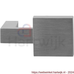 GPF Bouwbeslag RVS 3520 S1 verkropte knopkruk vierkant draaibaar met krukstift RVS mat geborsteld - H21008088 - afbeelding 1