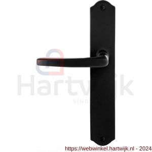 GPF Bouwbeslag Smeedijzer 6230.60L/R blind Eno deurkruk op schild 238x41x4 mm blind links-rechtswijzend smeedijzer zwart - H21010407 - afbeelding 1