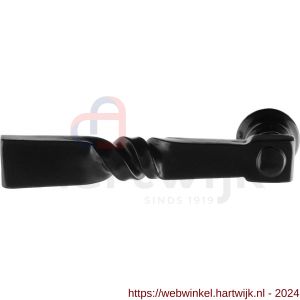 GPF Bouwbeslag Smeedijzer 6245L/R Nokka deurkruk gatdeel links-rechtswijzend smeedijzer zwart - H21002873 - afbeelding 1