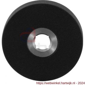 GPF Bouwbeslag ZwartWit 8100.00L/R rozet vierkant 50x8 mm links-rechtswijzend zwart - H21003637 - afbeelding 1