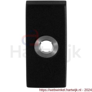 GPF Bouwbeslag ZwartWit 8100.01L rozet rechthoekig 70x32x10 mm linkswijzend zwart - H21008300 - afbeelding 1