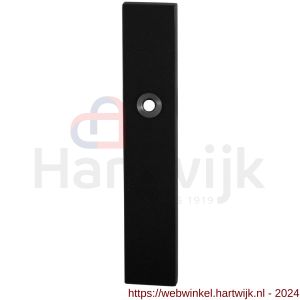 GPF Bouwbeslag ZwartWit 8100.25 blind langschild rechthoekig enkelverend 218x40x8,5 mm blind zwart - H21006456 - afbeelding 1