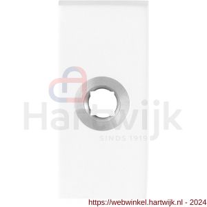 GPF Bouwbeslag ZwartWit 8100.41L rozet rechthoekig 70x32x10 mm linkswijzend wit - H21008303 - afbeelding 1