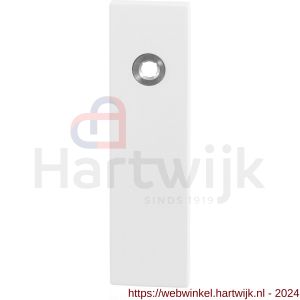 GPF Bouwbeslag ZwartWit 8100.55L blind kortschild gatdeel rechthoekig 169x46x8,5 mm blind linkswijzend wit - H21006476 - afbeelding 1