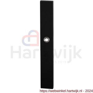 GPF Bouwbeslag ZwartWit 8100.75 XL blind langschild XL rechthoekig enkelverend 282x40x8,5 mm blind zwart - H21007534 - afbeelding 1