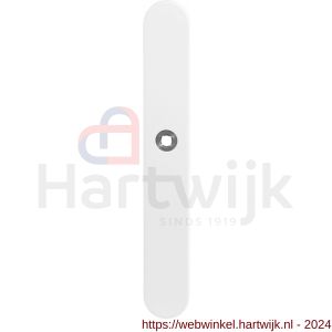 GPF Bouwbeslag ZwartWit 8100.80R XL BB72 langschild gatdeel XL afgerond 282x40x8,5 mm BB 72 mm rechtswijzend wit - H21007569 - afbeelding 1
