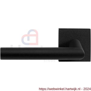 GPF Bouwbeslag ZwartWit 8210.61-02L Toi deurkruk op vierkante rozet 50x50x8 mm linkswijzend zwart - H21010233 - afbeelding 1