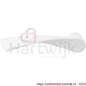 GPF Bouwbeslag ZwartWit 8227L Kino deurkruk gatdeel linkswijzend wit - H21002635 - afbeelding 1