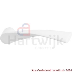 GPF Bouwbeslag ZwartWit 8227R Kino deurkruk gatdeel rechtswijzend wit - H21002634 - afbeelding 1