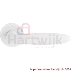 GPF Bouwbeslag Entree 822VW Sigaar model deurkruk op rozet 53x6 mm wit structuur - H21009311 - afbeelding 1