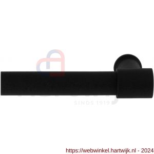 GPF Bouwbeslag ZwartWit 8231L/R Hipi Deux 103 mm deurkruk gatdeel links-rechtswijzend zwart - H21008037 - afbeelding 1