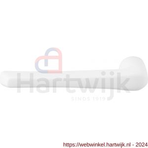 GPF Bouwbeslag ZwartWit 8232L/R Tiki deurkruk gatdeel links-rechtswijzend wit - H21002539 - afbeelding 1