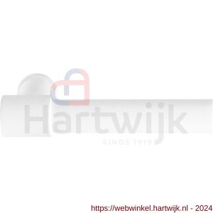 GPF Bouwbeslag ZwartWit 8233L/R Hipi Deux 103 mm deurkruk gatdeel links-rechtswijzend wit - H21008039 - afbeelding 1