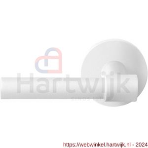 GPF Bouwbeslag ZwartWit 8233.62-00L/R Hipi Deux deurkruk op ronde rozet 50x8 mm links-rechtswijzend wit - H21013984 - afbeelding 1
