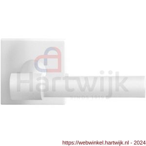 GPF Bouwbeslag ZwartWit 8233.62-02R Hipi Deux deurkruk op vierkante rozet 50x50x8 mm rechtswijzend wit - H21013986 - afbeelding 1