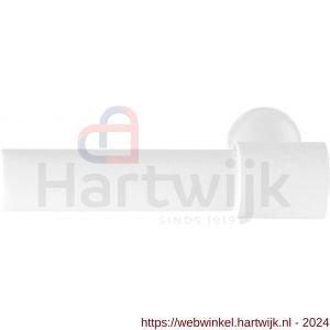 GPF Bouwbeslag ZwartWit 8236L/R Hipi Deux+ 105,5 mm deurkruk gatdeel links-rechtswijzend wit - H21008043 - afbeelding 1