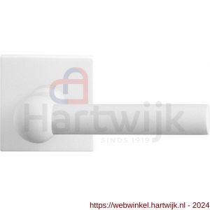 GPF Bouwbeslag ZwartWit 8237.62-02R Hipi deurkruk op vierkante rozet 50x50x8 mm rechtswijzend wit - H21013996 - afbeelding 1