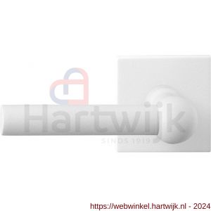 GPF Bouwbeslag ZwartWit 8237.62-02L Hipi deurkruk op vierkante rozet 50x50x8 mm linkswijzend wit - H21013995 - afbeelding 1