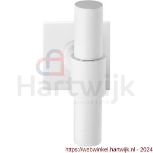 GPF Bouwbeslag ZwartWit 8243.62-02L Hipi Deux+ kruiskruk op vierkante rozet 50x50x8 mm linkswijzend wit - H21014015 - afbeelding 1