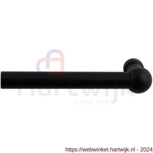 GPF Bouwbeslag ZwartWit 8245L/R Hipi deurkruk gatdeel links-rechtswijzend 139,5 mm zwart - H21002679 - afbeelding 1