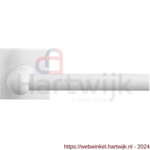 GPF Bouwbeslag ZwartWit 8247.62-02R Hipi deurkruk op vierkante rozet 50x50x8 mm rechtswijzend wit - H21014027 - afbeelding 1