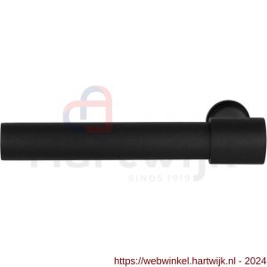 GPF Bouwbeslag ZwartWit 8248L/R Hipi Deux+ 141,5 mm deurkruk gatdeel links-rechtswijzend zwart - H21008042 - afbeelding 1